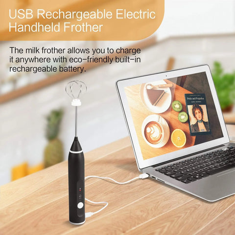 2 in 1 Electric Coffee Beater & Milk Frother | USB Rechargeable