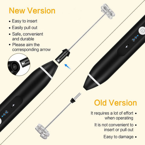2 in 1 Electric Coffee Beater & Milk Frother | USB Rechargeable